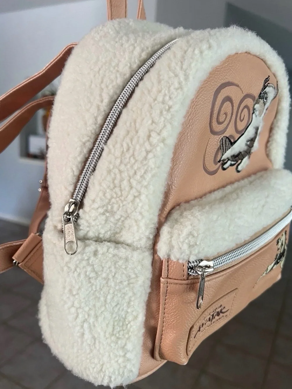 Avatar the Last Airbender Appa and Momo Fluffy Backpack Purse